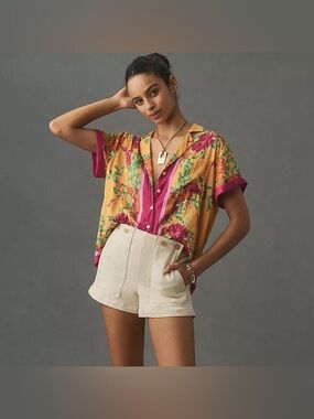 NWT Anthropologie Classic Surf Shirt/Blouse